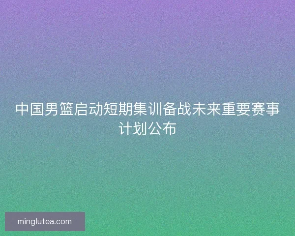 中国男篮启动短期集训备战未来重要赛事计划公布