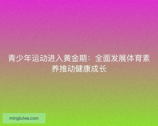 青少年运动进入黄金期：全面发展体育素养推动健康成长